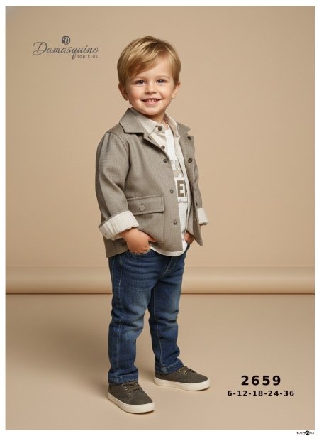 طقم ولادي 4 قطع 6-36 شهر