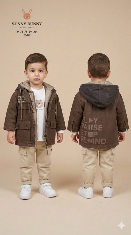 طقم ولادي 4 قطع 6-36 شهر