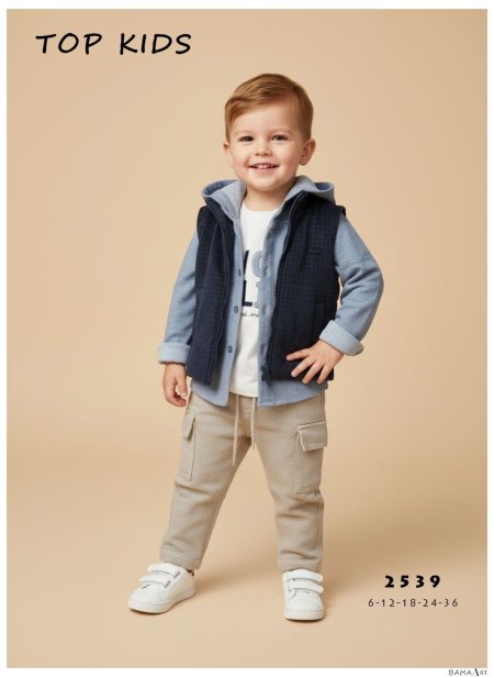 طقم ولادي 4 قطع 6-36 شهر