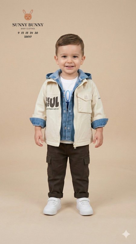 طقم ولادي 4 قطع 6-36 شهر