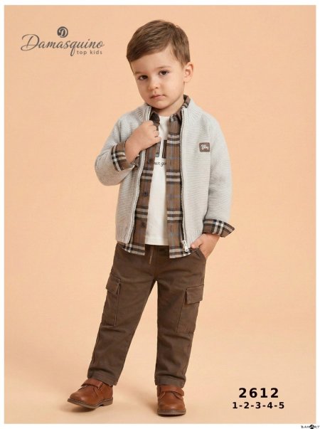 طقم ولادي 4 قطع 1-5 سنة